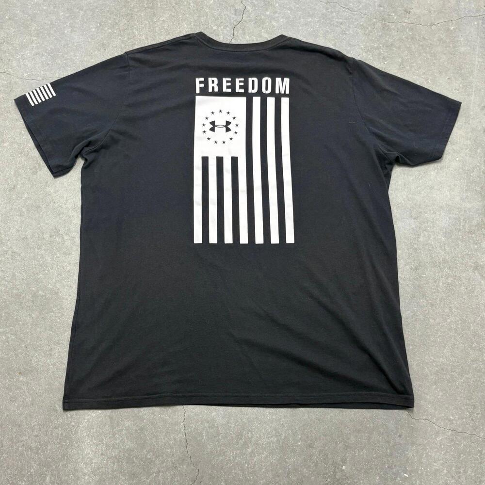 Under Armour Freedom USA Flag Logo T Shirt - Picture 3 of 3